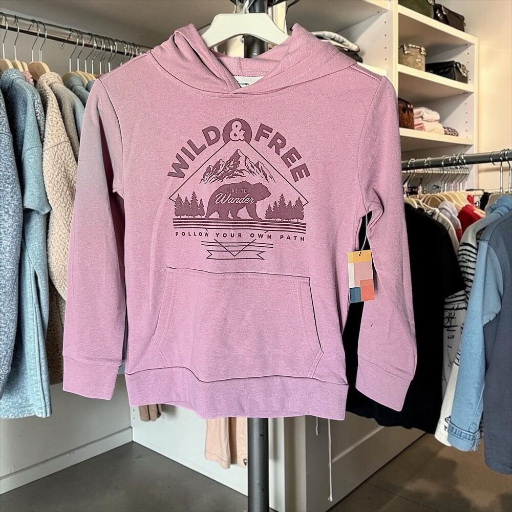 The Commons The Classic Graphic Fleece Hoodie Boys Size M NWT